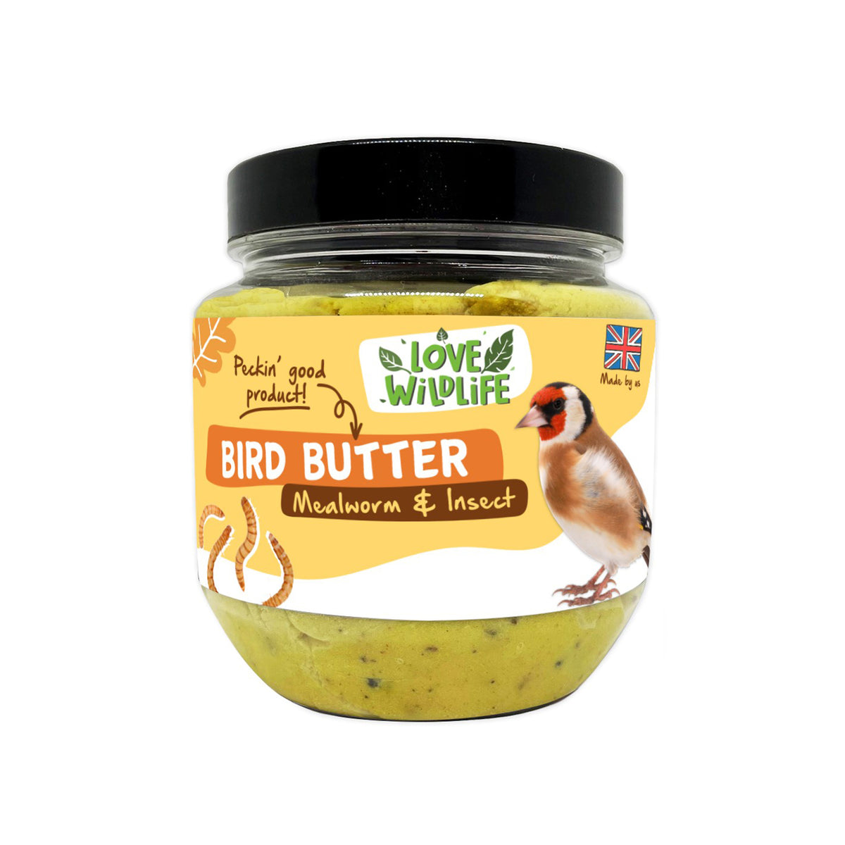 High-Energy Mealworm & Insect Suet Bird Butter