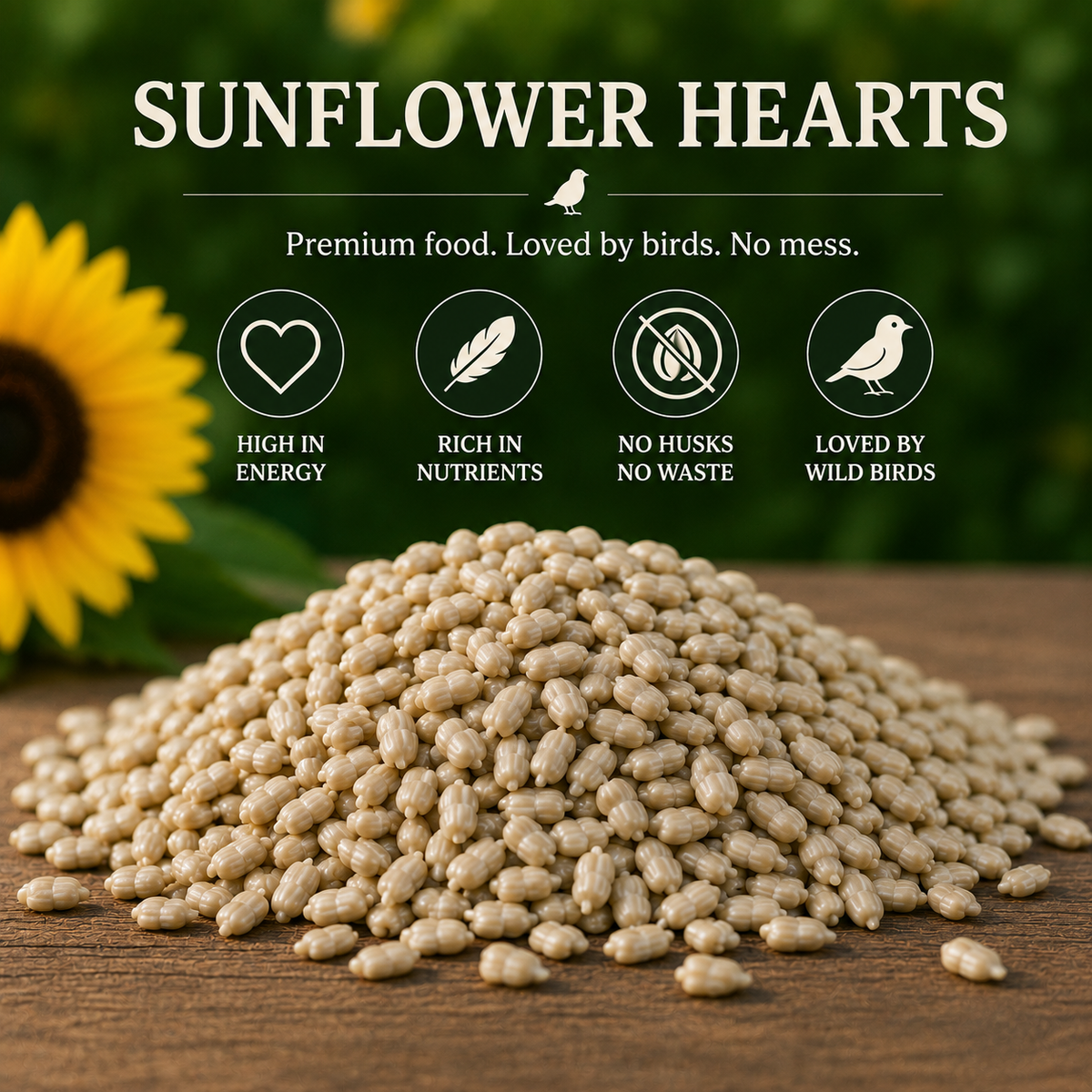 Premium Whole Sunflower Hearts